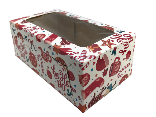 Caja repostera #12 diseño navideño "duende" paquete 20u